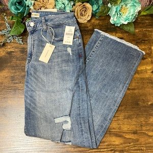 Warp & Weft LFZ High Rise Relaxed Straight Jeans